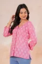 Jaipuri hand block printed cotton women's Shirts.