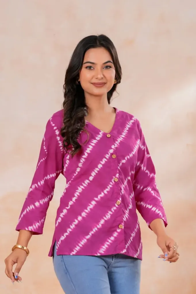 Jaipuri hand block printed cotton women's Shirts.