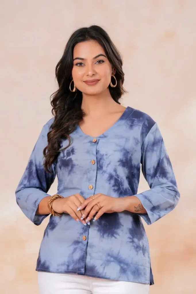 Jaipuri hand batique printed cotton women's Shirts.