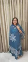 Hand block printed Cotton suit with superfine mulmul  duptta