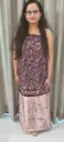 Hand block  and batique  printed Cotton suit with superfine mulmul  doriya  duptta