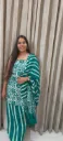 Hand block  and batique  printed Cotton suit with superfine mulmul  lahariya duptta and lahariya bottom