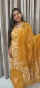 Hand block  and batique  printed Cotton suit with superfine mulmul   duptta