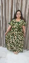 Hand batique print gown(night wear)