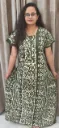 Hand batique print gown(night wear)