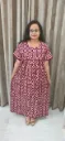 Hand batique print gown(night wear)