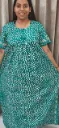Hand batique print gown(night wear)