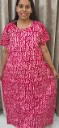 Hand batique print gown(night wear)