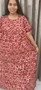 Hand batique print gown(night wear)