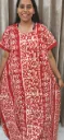 Hand batique print gown(night wear)