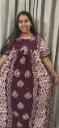 Hand batique print gown(night wear)