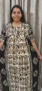 Hand batique print gown(night wear)