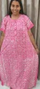 Hand batique print gown(night wear)