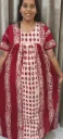 Hand batique print gown(night wear)