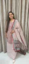 Hand block bagha  printed Cotton suit with superfine mulmul  duptta