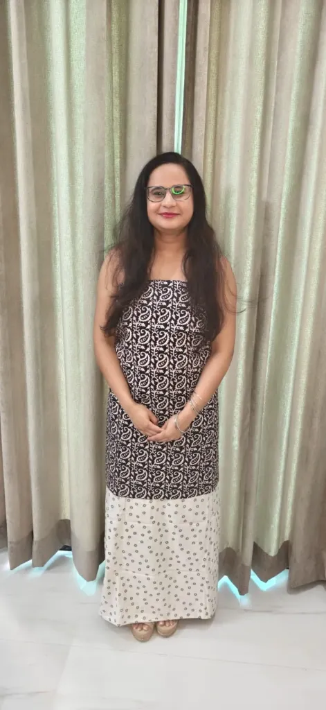 Hand block bagha  printed Cotton suit with superfine mulmul  duptta