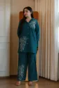 Embroidered Cord set paired with Embroidery pant
