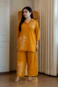 Cord set paired with pant (cotton slub)