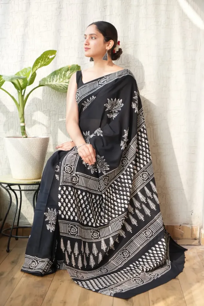 Hand Block  batiqueSaree